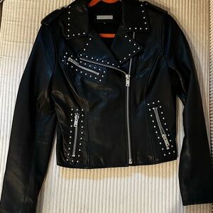 Blank NYC Black Studded Leather Jacket